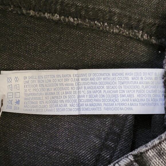 Forever 21 Black Jean Mini Skirt Womens Sz S Denim Casual Retro School Basic - Picture 6 of 6